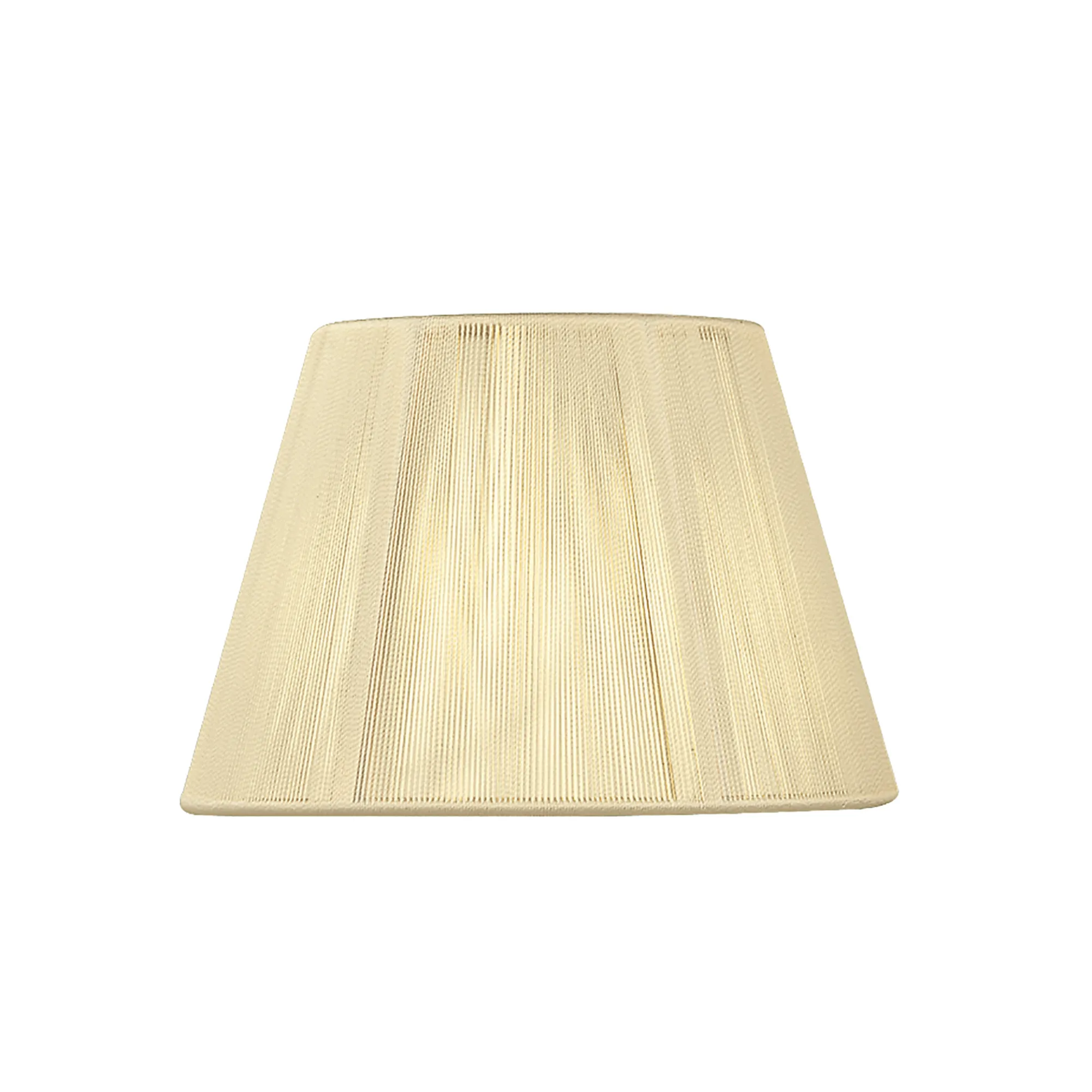 MS035  Silk 30cm String Shade Ivory Cream